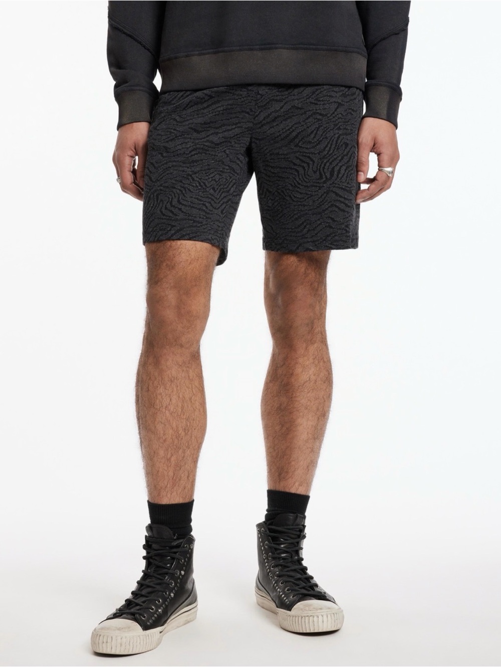 ($148) NWT John Varvatos Gary Shorts (Color: Black / Size: Medium)